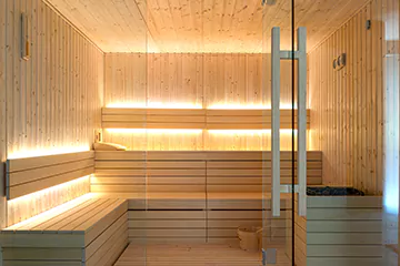 Modern Sauna Setup in Waterloo, Ontario