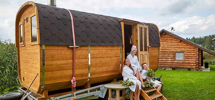 Residential Outdoor Cabin Sauna Construction in Waterloo, Ontario