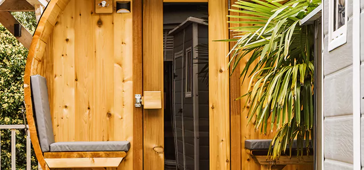 Wood-fired Outdoor Residential Sauna Installation in Waterloo, Ontario